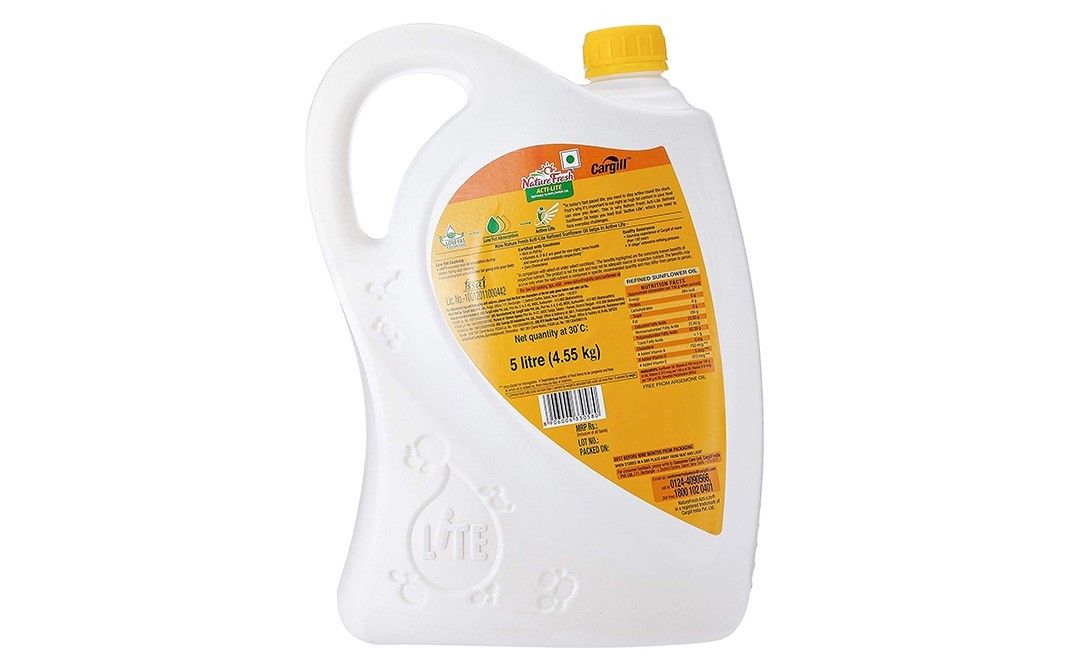 Nature Fresh Acti-Lite Refined Sunflower Oil   Can  5 litre